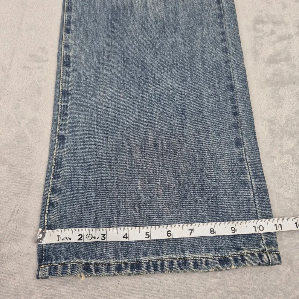 Wide Leg KanCan 15 (36) Women Distressed Jeans High Rise Button KC7373M 40267